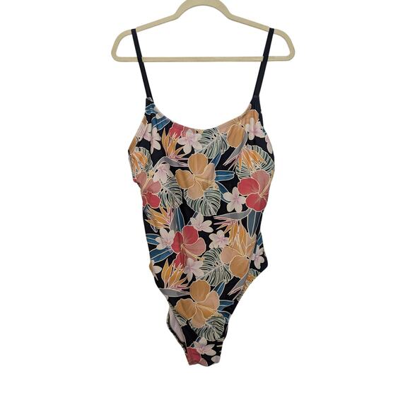 Hurley Womens One Piece Swimsuit Tropical Floral Pattern Size XXL - Picture 1 of 9
